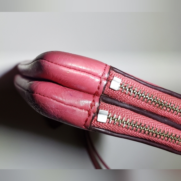 Coach Poppy Pink Zippered Wristlet - Picture 11 of 13